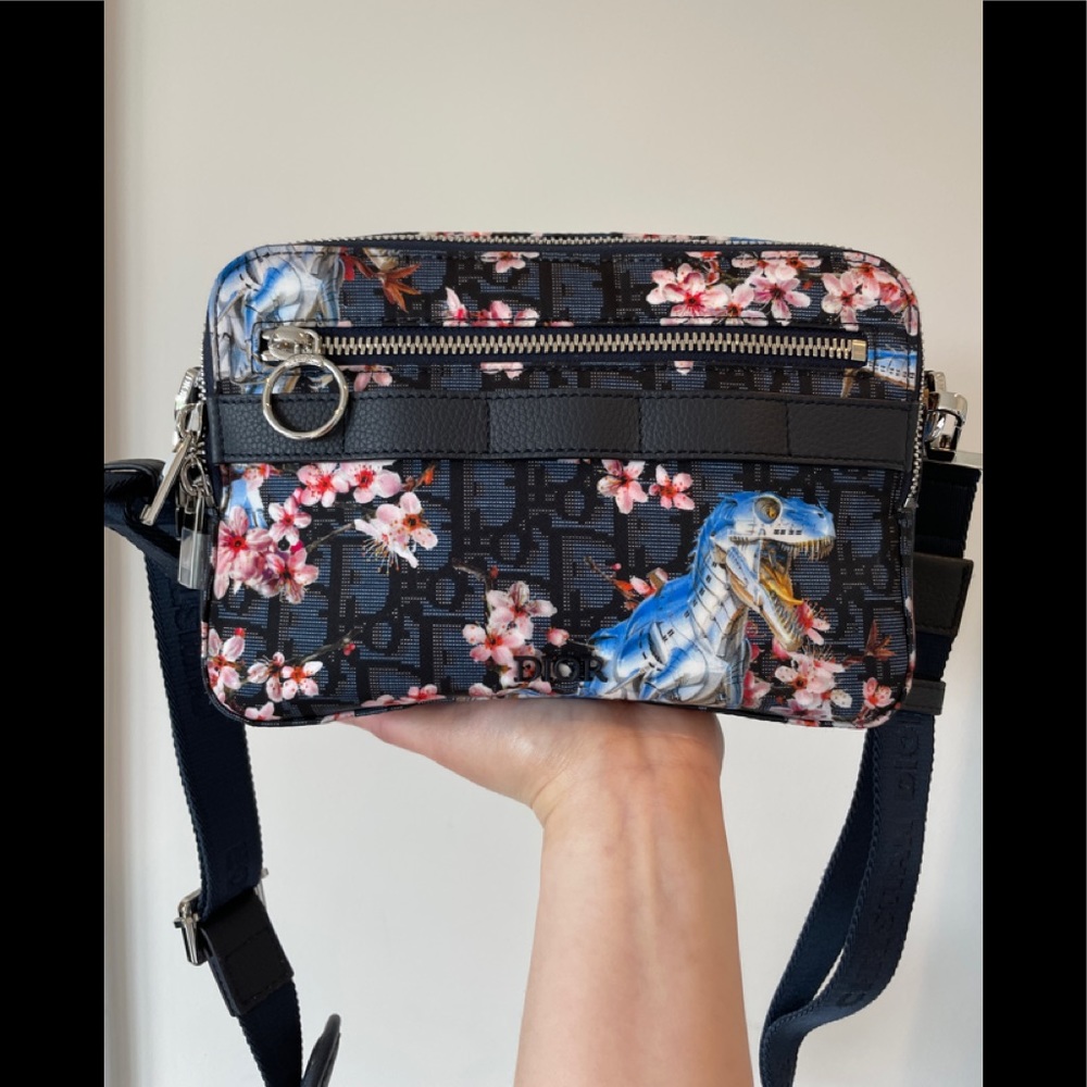 Dior X Sorayama Safari Bag Navy Blue